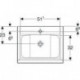 Geberit Waschtischunterschrank iCon 600x630x480mm m Möbel-WT we matt/Griff w