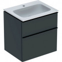Geberit Waschtischunterschrank iCon 600x630x480mm m Möbel-WT Lav matt/Griff