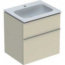 Geberit Waschtischunterschrank iCon 600x630x480mm m Möbel-WT sandgrau hochgl