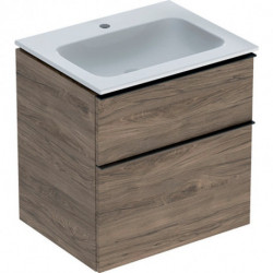 Geberit Waschtischunterschrank iCon 600x630x480mm m Möbel-WT NB hickory/Grif