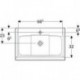 Geberit Waschtischunterschrank iCon 750x630x480mm m Möbel-WT sandgrau hochgl