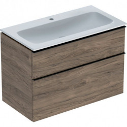 Geberit Waschtischunterschrank iCon 900x630x480mm m Möbel-WT NB hickory/Grif