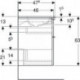 Geberit Waschtischunterschrank iCon 1200x630x480mm m Möbel-WT sandgrau hochg