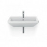 Duravit lavabo D-NEO m ÜL m HLB 1 trou robinetterie 550x440mm blanc
