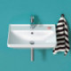 Duravit lavabo D-NEO m ÜL m HLB 1 trou robinetterie 550x440mm blanc
