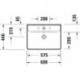 Duravit Waschtisch D-NEO m ÜL m HLB 1 Hahnloch 600x440mm weiß