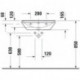Duravit Waschtisch D-NEO m ÜL m HLB 1 Hahnloch 600x440mm weiß