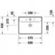 Duravit Waschtisch D-NEO m ÜL m HLB 1 Hahnloch 600x440mm weiß