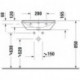 Duravit Waschtisch D-NEO m ÜL m HLB 1 Hahnloch 600x440mm weiß