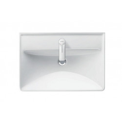 Duravit lavabo D-NEO m ÜL m HLB 1 trou robinetterie 650x440mm blanc