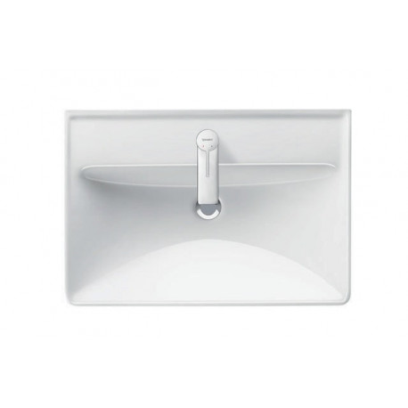 Duravit lavabo D-NEO m ÜL m HLB 1 trou robinetterie 650x440mm blanc