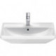 Duravit lavabo D-NEO m ÜL m HLB 1 trou robinetterie 650x440mm blanc