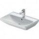 Duravit lavabo D-NEO m ÜL m HLB 1 trou robinetterie 650x440mm blanc