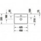 Duravit Handwaschbecken D-NEO 450x335mm o ÜL m HLB 1 Hahnloch weiß