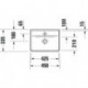 Duravit Handwaschbecken D-NEO 450x335mm o ÜL m HLB 1 Hahnloch weiß