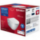 Ensemble WC suspendu Duravit D-NEO à fond creux sans rebord avec abattant WC blanc