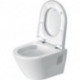 Duravit Wand-WC-Set D-NEO Compact Tiefspüler rimless mit WC-Sitz weiß