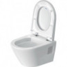 Duravit Wand-WC-Set D-NEO Compact Tiefspüler rimless mit WC-Sitz weiß