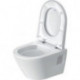 Duravit Wand-WC-Set D-NEO Compact Tiefspüler rimless mit WC-Sitz weiß