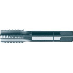 Jeu de tarauds à main, filetage métrique à pas fin, 2 pièces, Filetage x pas : M2 x 0,25 mm, Long. totale 36 mm, Carré de la queue 2,1 mm