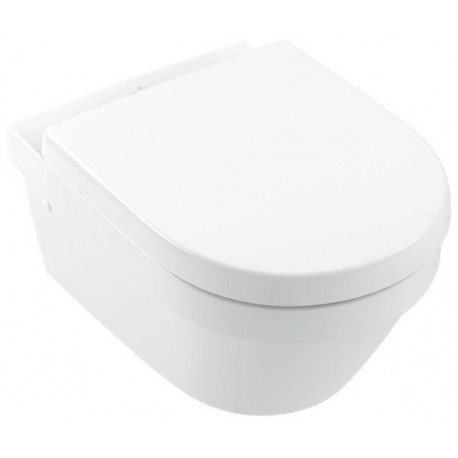 WC suspendu ARCHITECTURA profond. 370x530mm. V&B DirectFlush blanc