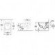WC suspendu ARCHITECTURA profond. 370x530mm. V&B DirectFlush blanc
