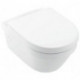 WC suspendu ARCHITECTURA profond. 370x530mm.V&B DirectFlush connaît C+