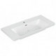 Lavabo à poser SUBWAY 3.0 1000x470mm V&B avec trop-plein avec trou pour robinetterie blanc