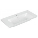 Lavabo à poser SUBWAY 3.0 1000x470mm V&B avec trop-plein avec trou pour robinetterie blanc