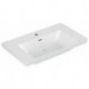 Vasque à poser SUBWAY 3.0 800x470mm V&B avec trop-plein avec trou pour robinet blanc