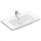 V&B lavabo à poser SUBWAY 3.0 800x470mm avec trop-plein avec trou pour robinet blanc C+