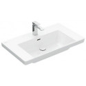 V&B lavabo à poser SUBWAY 3.0 800x470mm avec trop-plein avec trou pour robinet blanc C+