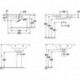 V&B lavabo à poser SUBWAY 3.0 800x470mm avec trop-plein avec trou pour robinet blanc C+