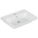 Vasque à poser V&B SUBWAY 3.0 650x470mm avec trop-plein avec trou pour robinet blanc