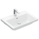 Vasque à poser V&B SUBWAY 3.0 650x470mm avec trop-plein avec trou pour robinet blanc C+