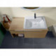 Vasque à poser V&B SUBWAY 3.0 600x470mm avec trop-plein avec trou pour robinet blanc