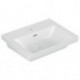 Lavabo V&B SUBWAY 3.0 550x440mm avec trop-plein avec trou pour robinet blanc C+