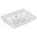 Lavabo V&B SUBWAY 3.0 550x440mm avec trop-plein avec trou pour robinet blanc C+