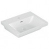 Lavabo V&B SUBWAY 3.0 550x440mm avec trop-plein avec trou pour robinet blanc C+