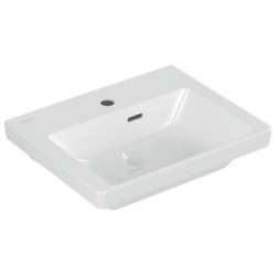 Lavabo V&B SUBWAY 3.0 500x400mm avec trop-plein avec trou pour robinet blanc