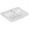 Lavabo V&B SUBWAY 3.0 500x400mm avec trop-plein avec trou pour robinet blanc
