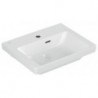 Lavabo V&B SUBWAY 3.0 500x400mm avec trop-plein avec trou pour robinet blanc