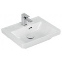 Lavabo V&B SUBWAY 3.0 500x400mm avec trop-plein avec trou pour robinet blanc C+