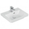 Lavabo V&B SUBWAY 3.0 500x400mm avec trop-plein avec trou pour robinet blanc C+