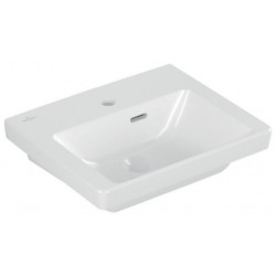 Lavabo V&B SUBWAY 3.0 450x370mm avec trop-plein avec trou pour robinet blanc