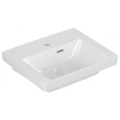 Lavabo V&B SUBWAY 3.0 450x370mm avec trop-plein avec trou pour robinet blanc