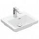 Lavabo V&B SUBWAY 3.0 450x370mm avec trop-plein avec trou pour robinet blanc C+