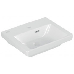 Lavabo V&B SUBWAY 3.0 450x370mm avec trop-plein avec trou pour robinet blanc