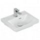 Lavabo V&B SUBWAY 3.0 450x370mm avec trop-plein avec trou pour robinet blanc C+