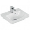 Lavabo V&B SUBWAY 3.0 450x370mm avec trop-plein avec trou pour robinet blanc C+
